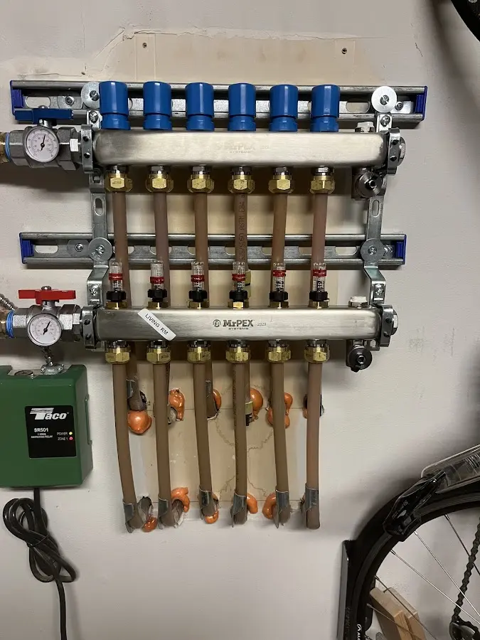 Plumber performing Gas Line Installation at a residential property in Samsula-Spruce Creek